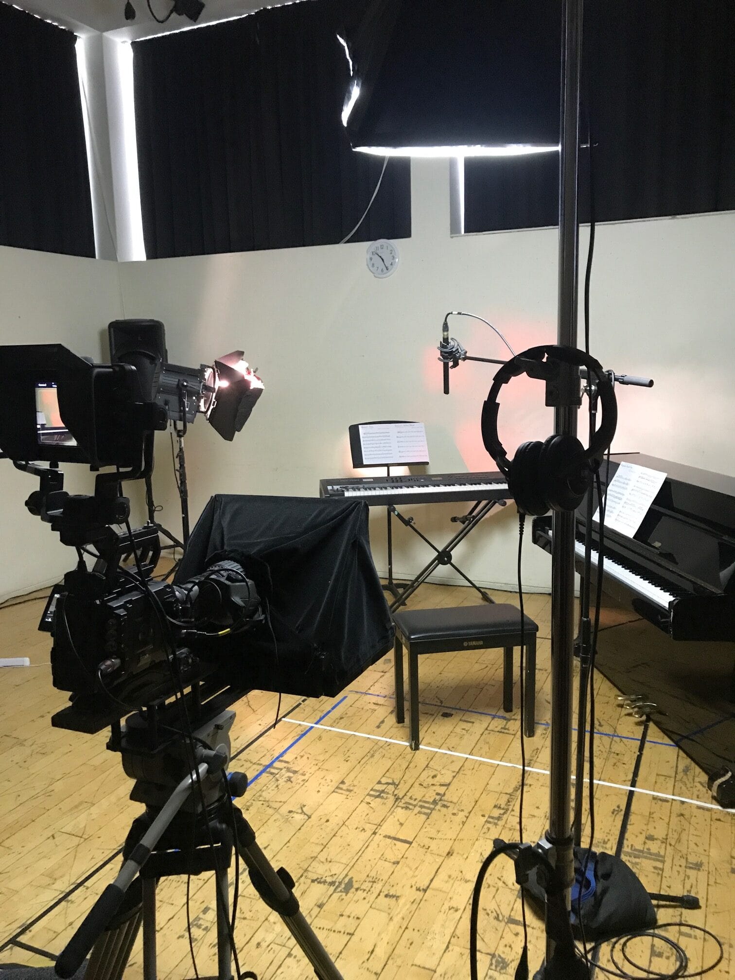 live stream setup for a music event
