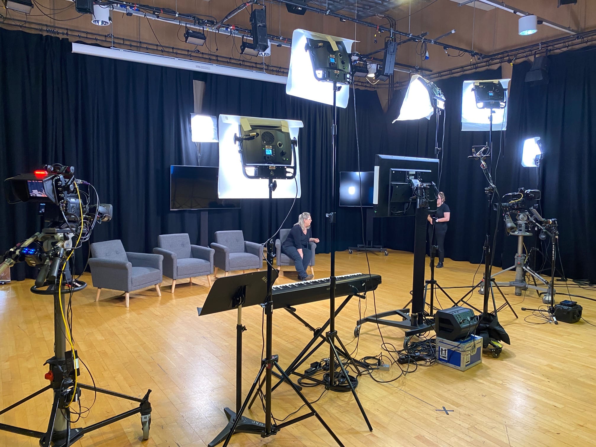 multi camera setup for a hybrid event in birmingham