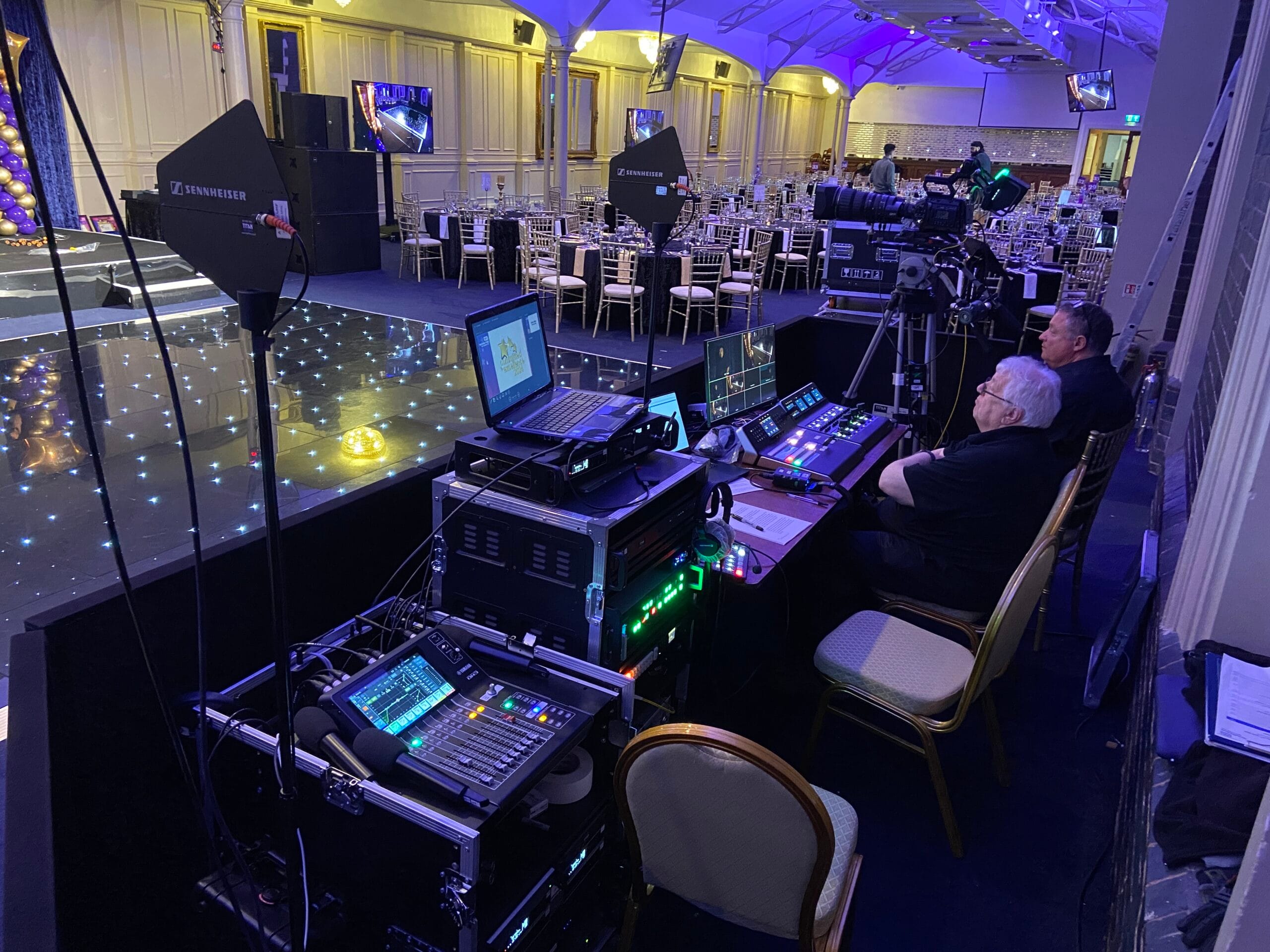 live cameras setup for awards evening